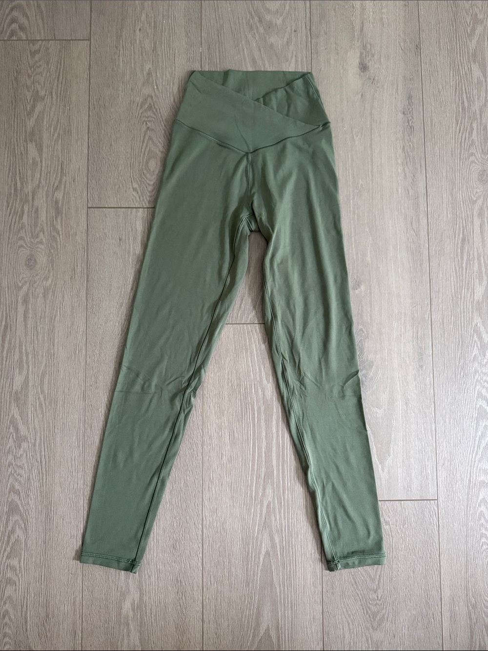aerie OFFLINE Cross-Front High-Rise Olive Leggings
